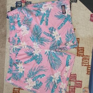 Vineyard vines topical floral swim drawstring trunks size 2xl